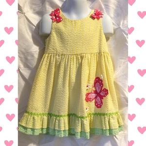 Emily Rose Yellow Butterfly Dress - Easter